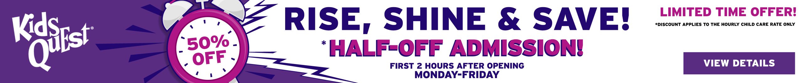 Half-Off Admission at Kids Quest!