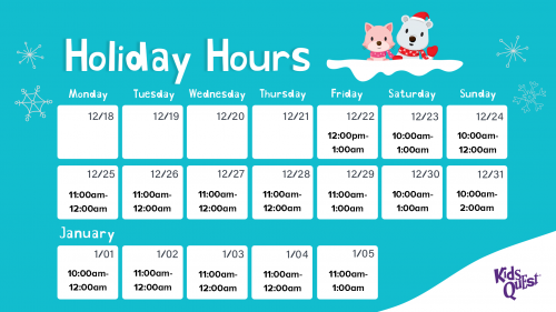 GVR Holiday Hours