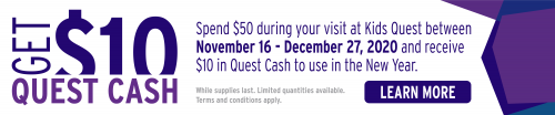Quest Cash at Kids Quest