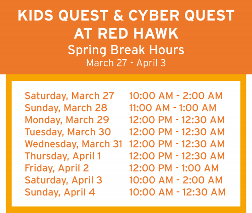 Red Hawk Spring Break Hours