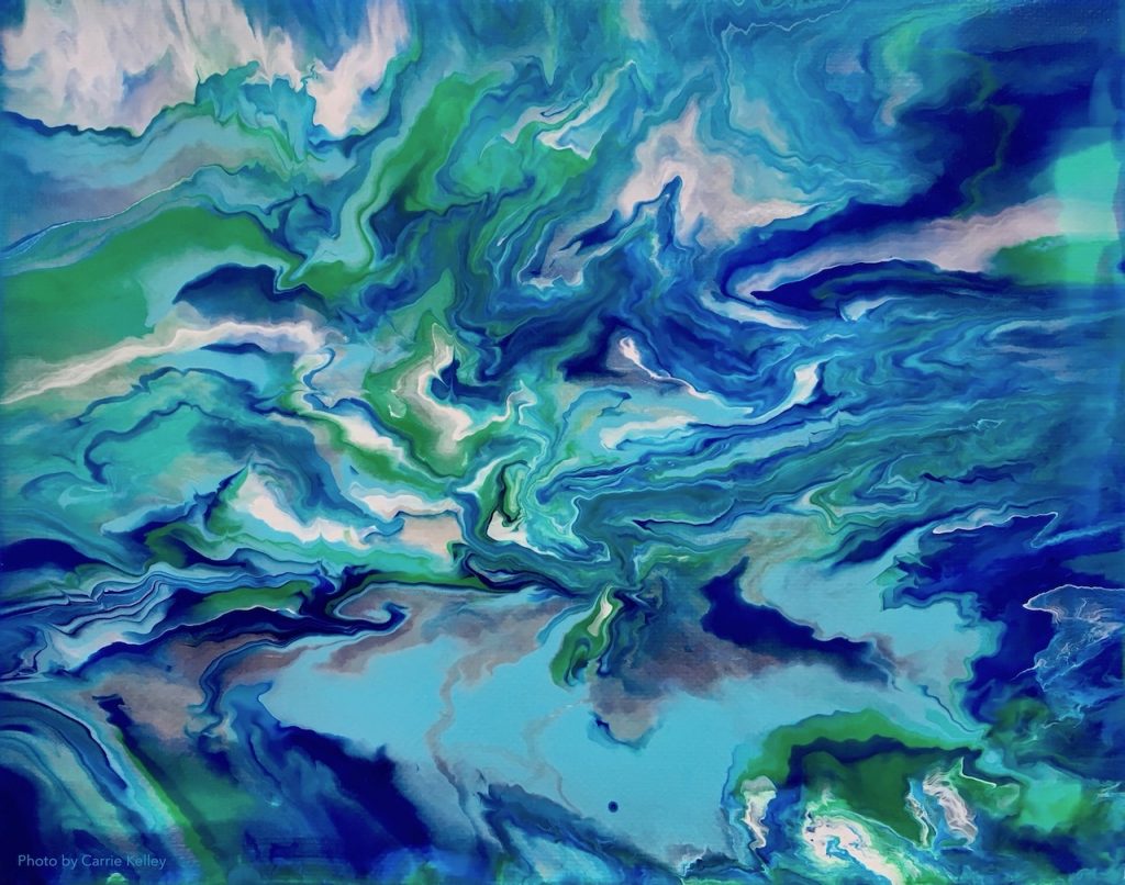 Learn Acrylic Pour Painting at Home by Carrie Kelley