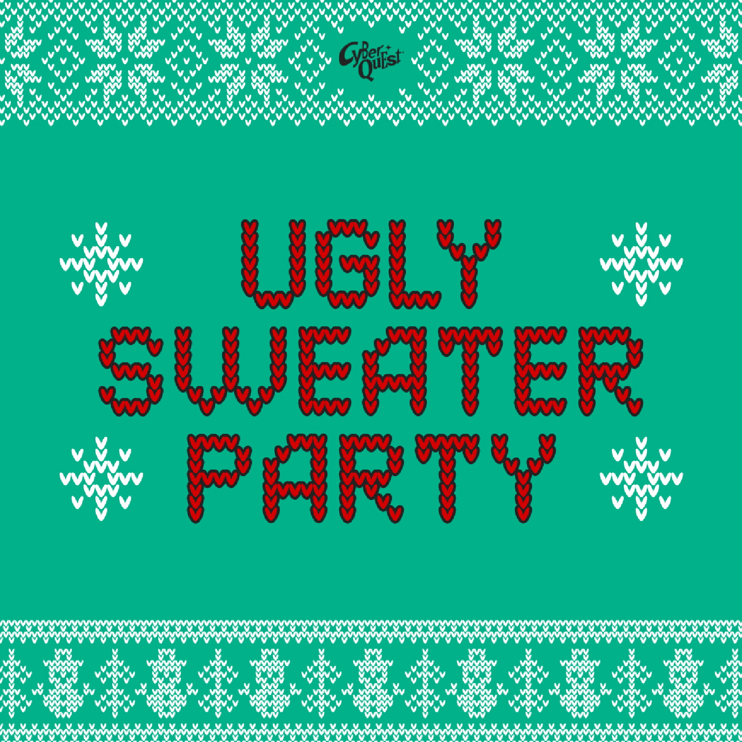 Ugly Sweater Party at Cyber Quest