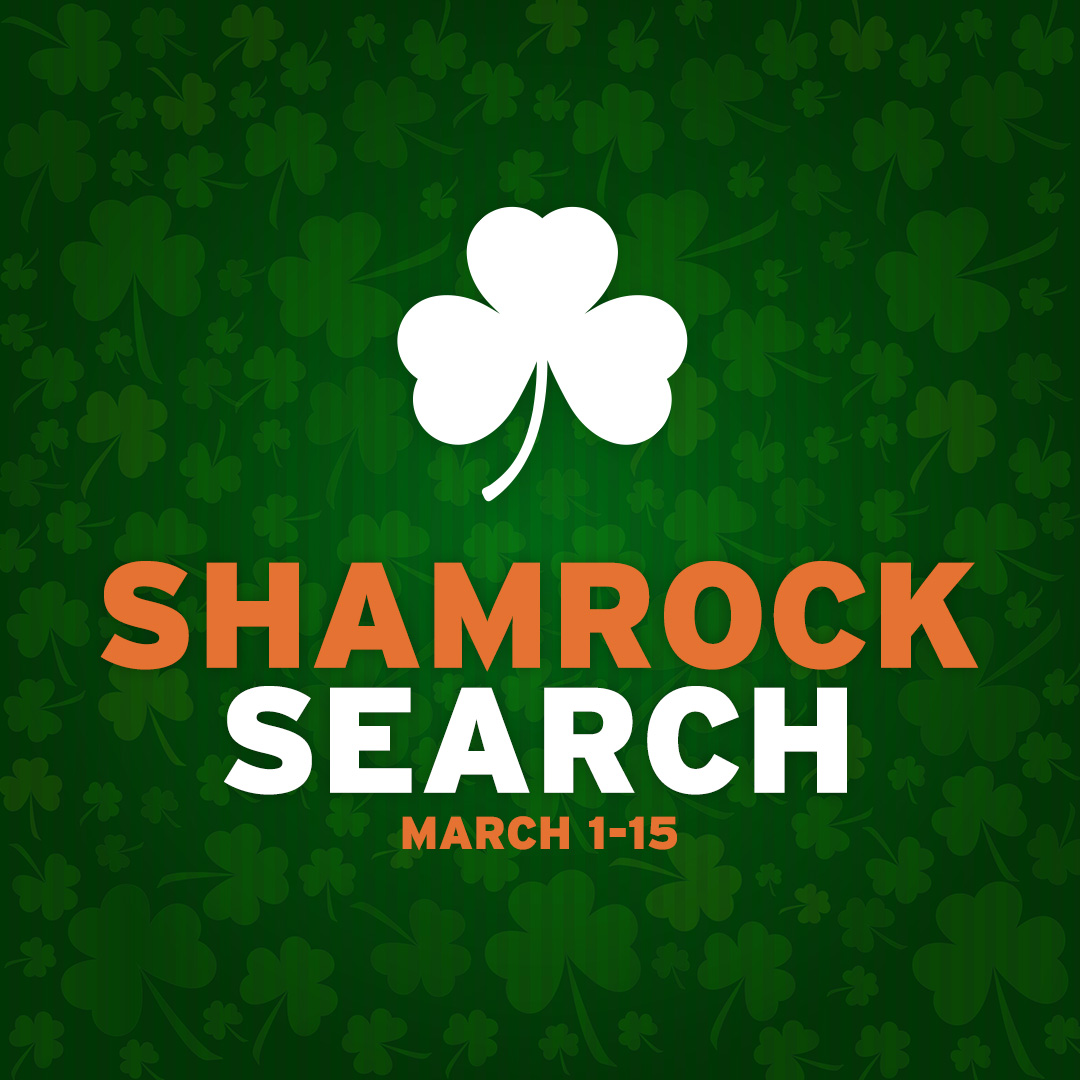 Shamrock Search at Kids Quest and Cyber Quest