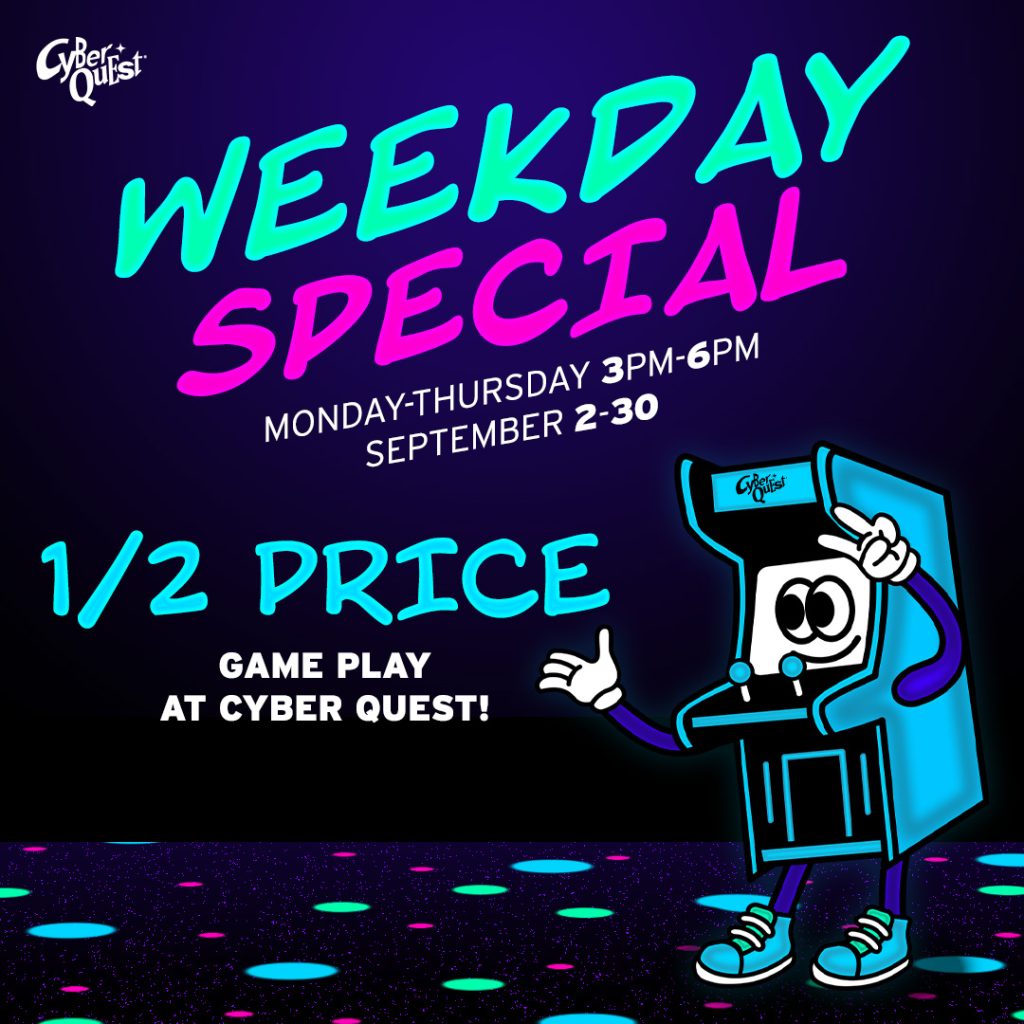 Weekday Special at Cyber Quest at Arizona Boardwalk